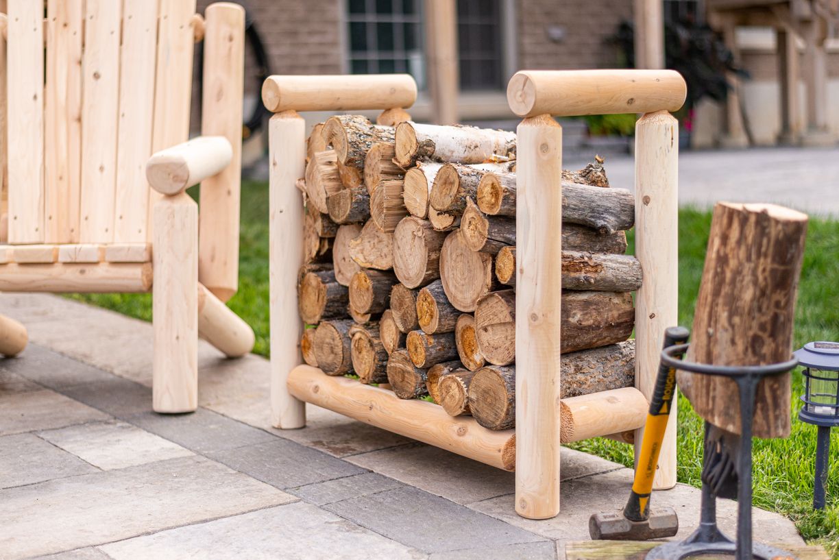 CT Log Firewood Rack