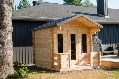 CT Georgian Cabin Sauna with Porch- 6 Person Sauna