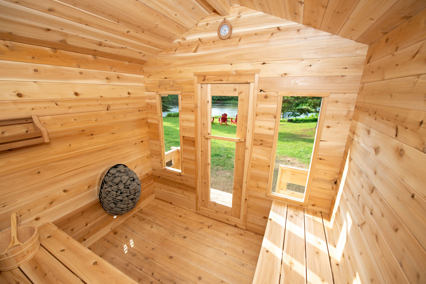 CT Georgian Cabin Sauna with Porch- 6 Person Sauna